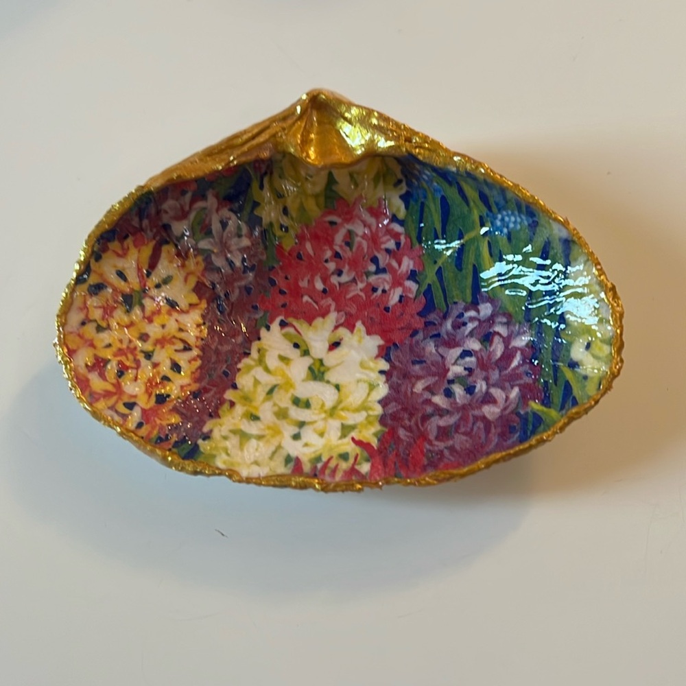 Handmade Hyacinth Decopogue Clam Shell Trinket Dish
